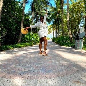 White 100% cotton dress